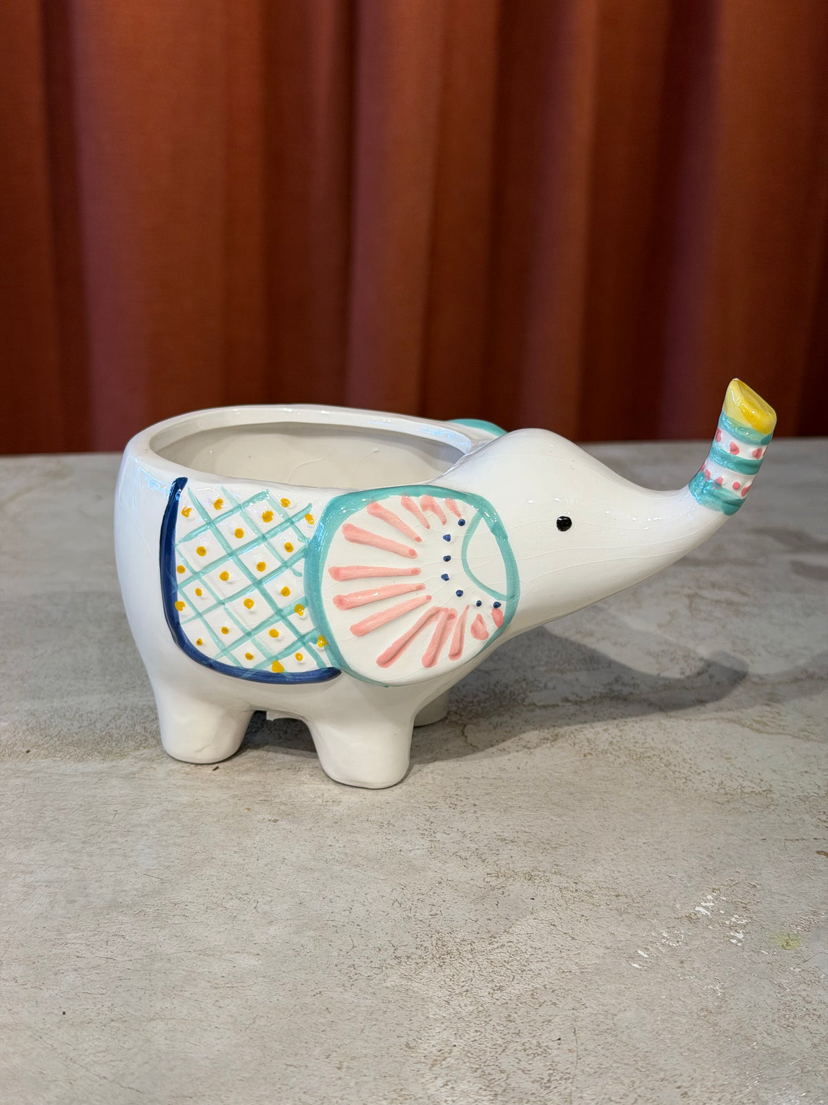 Pot Éléphant coloré