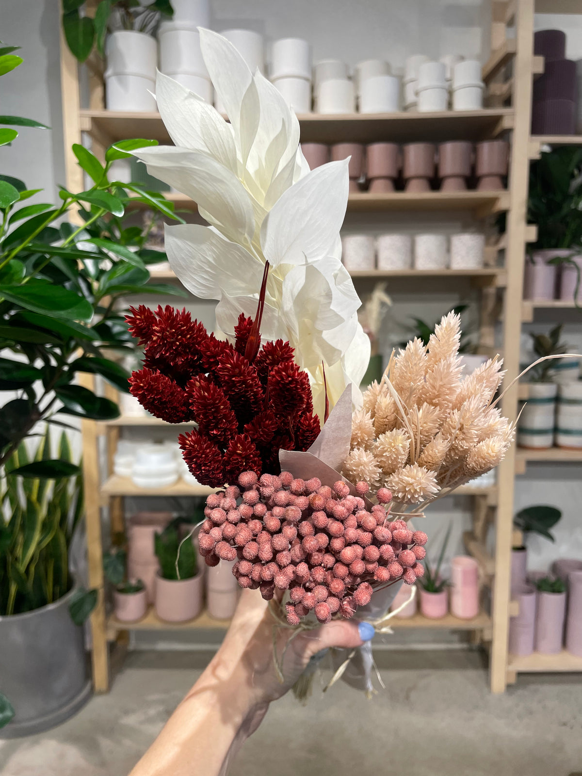 Bouquet de fleurs séchées
