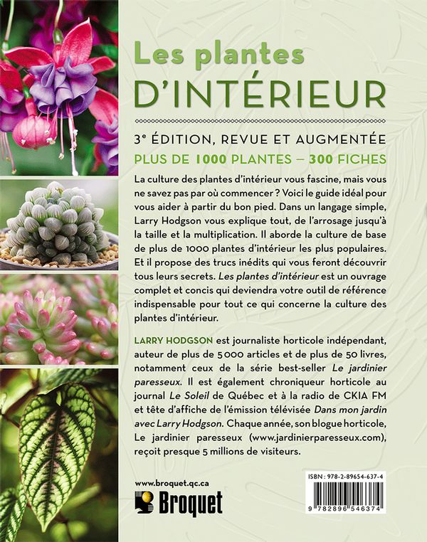 Livre « Les plantes d&#39;intérieur - 3e édition »