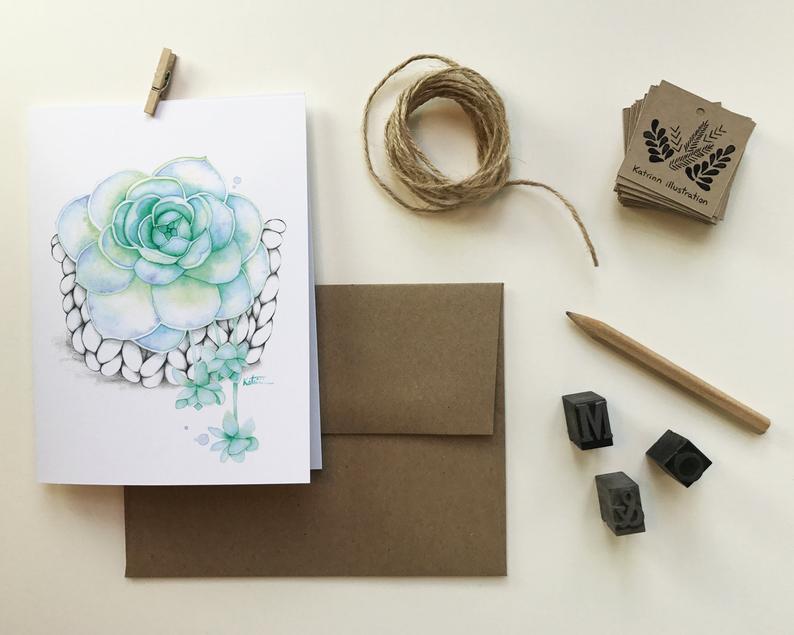 Carte de souhaits Katrinn Pelletier