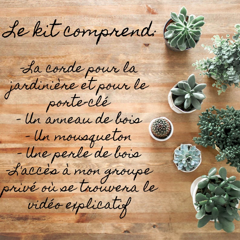 DIY Jardinière en macramé